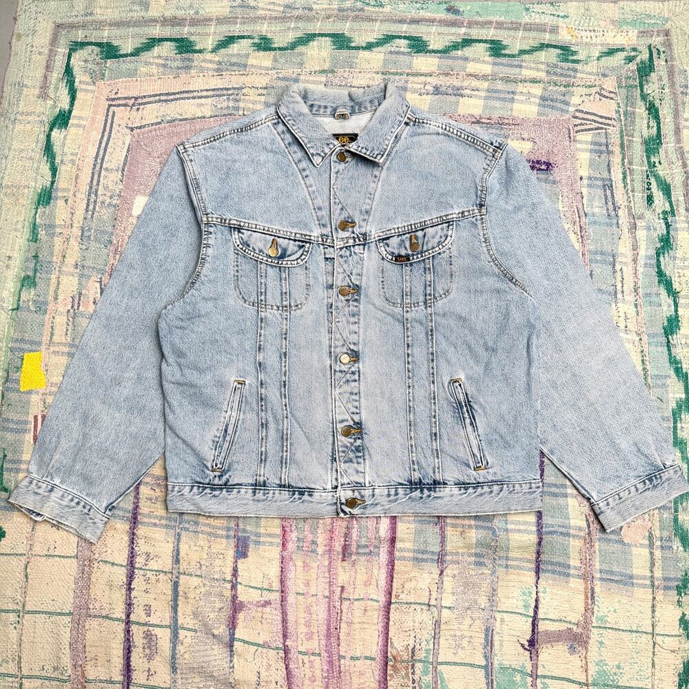 VTG Lee Sanforized Denim Jacket XXL Union Made USA Riders